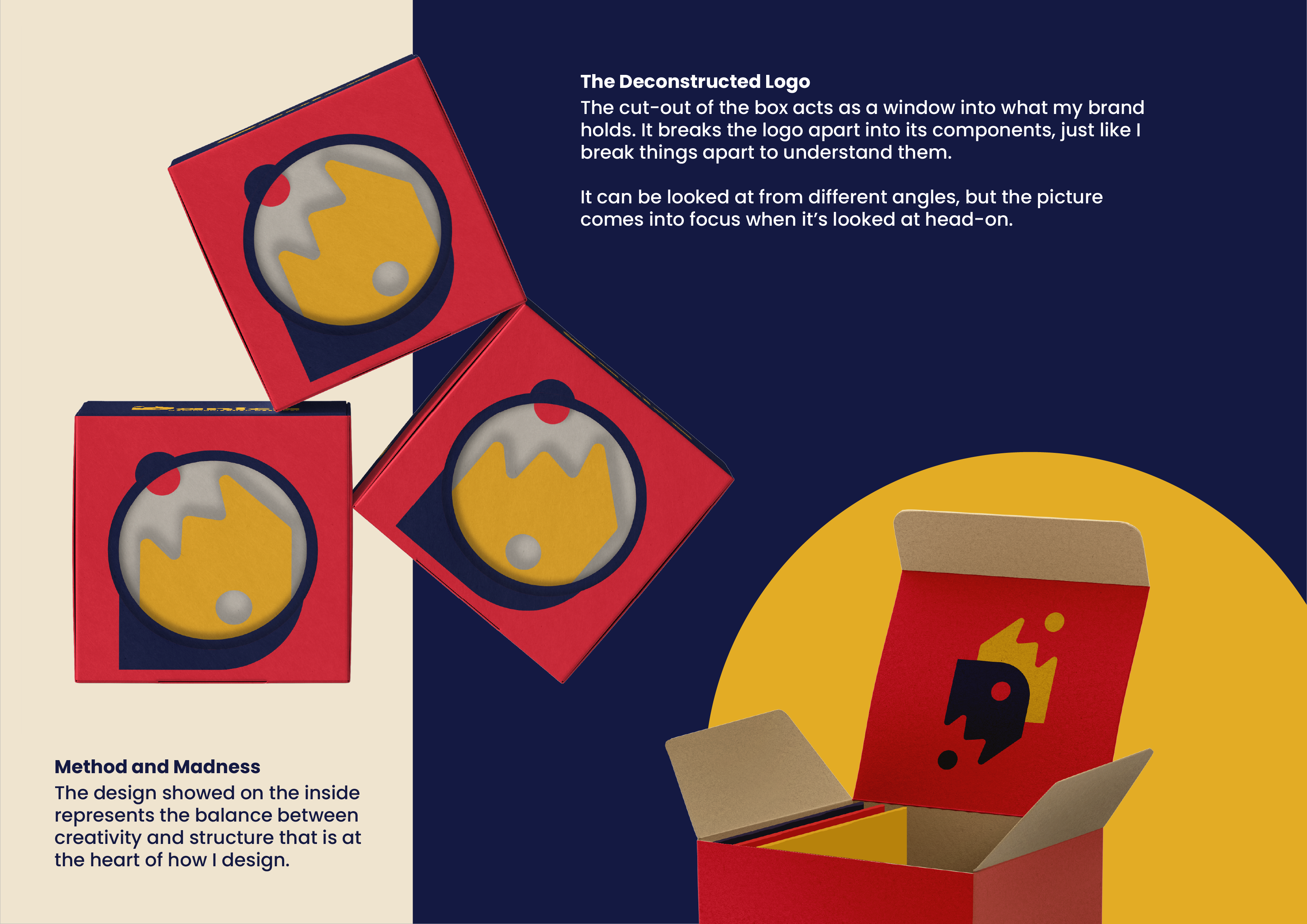 Front and inside view of Danica packaging.
